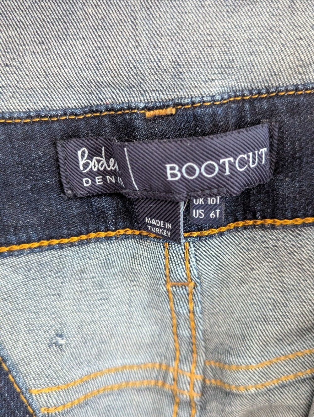 Boden Bootcut Denim Jumpsuit Sz: 6T - Picture 7 of 13